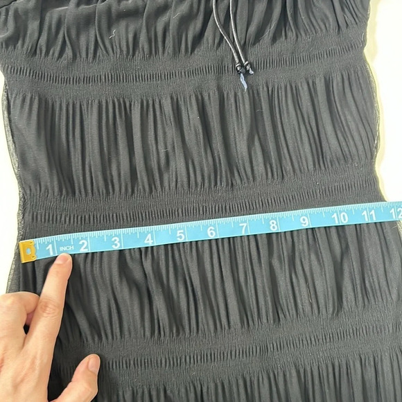 Vintage City Triangles Mesh Textured Dress Small - Picture 9 of 11